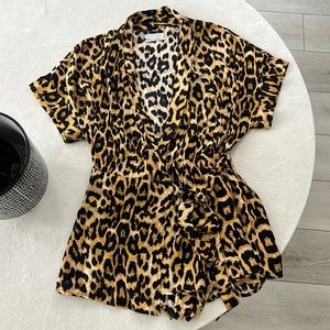 leopard print romper
